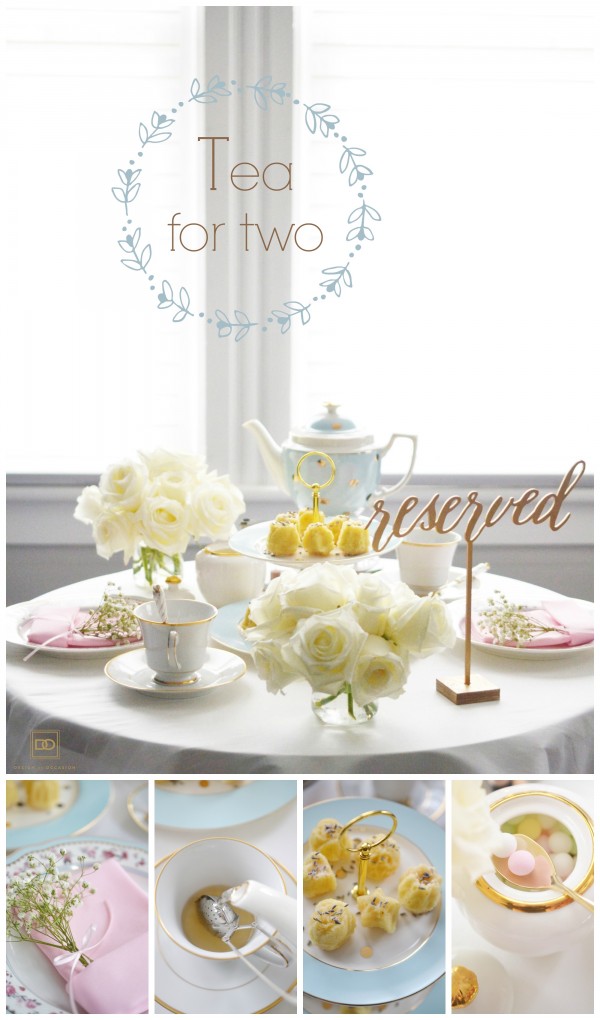 Reserved - Tea for Two including  Scrumptious Mini Lavender Cakes