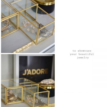 THE MANY USES OF THE GOLD AND GLASS SHADOW BOX