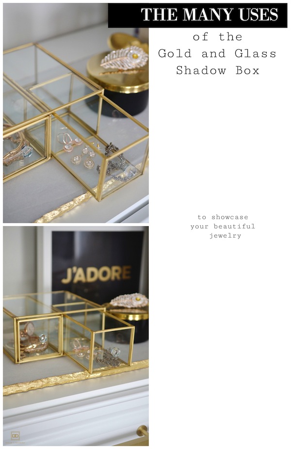 THE MANY USES OF THE GOLD AND GLASS SHADOW BOX