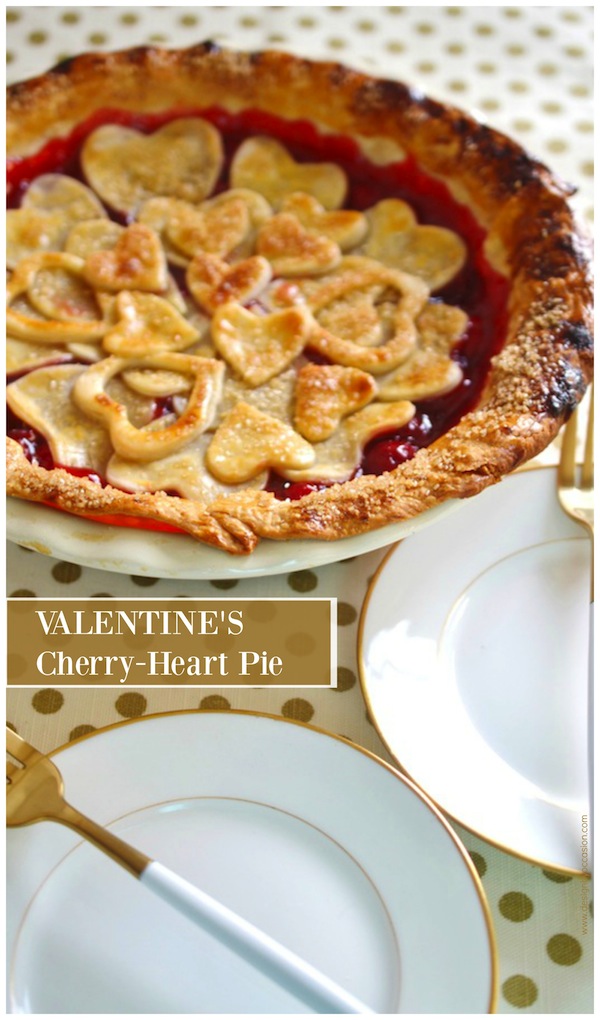 Valentine's Cherry-Heart Pie
