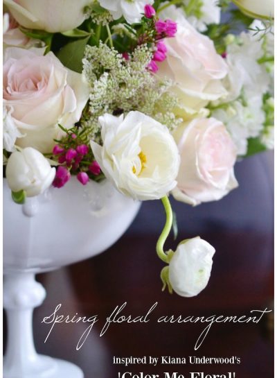 DIY Inspired Floral Centerpiece by Kiana Underwood's 'Color Me Floral' Guide Book