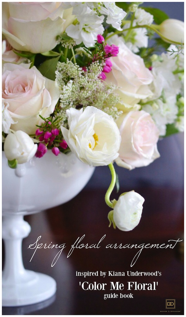 DIY Inspired Floral Centerpiece by Kiana Underwood's 'Color Me Floral' Guide Book