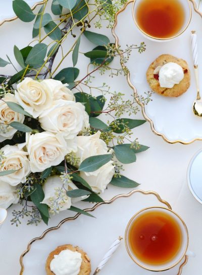 Create and Alfresco At-Home Cafe & a DIY vaseless floral arrangement_Design by Occasion