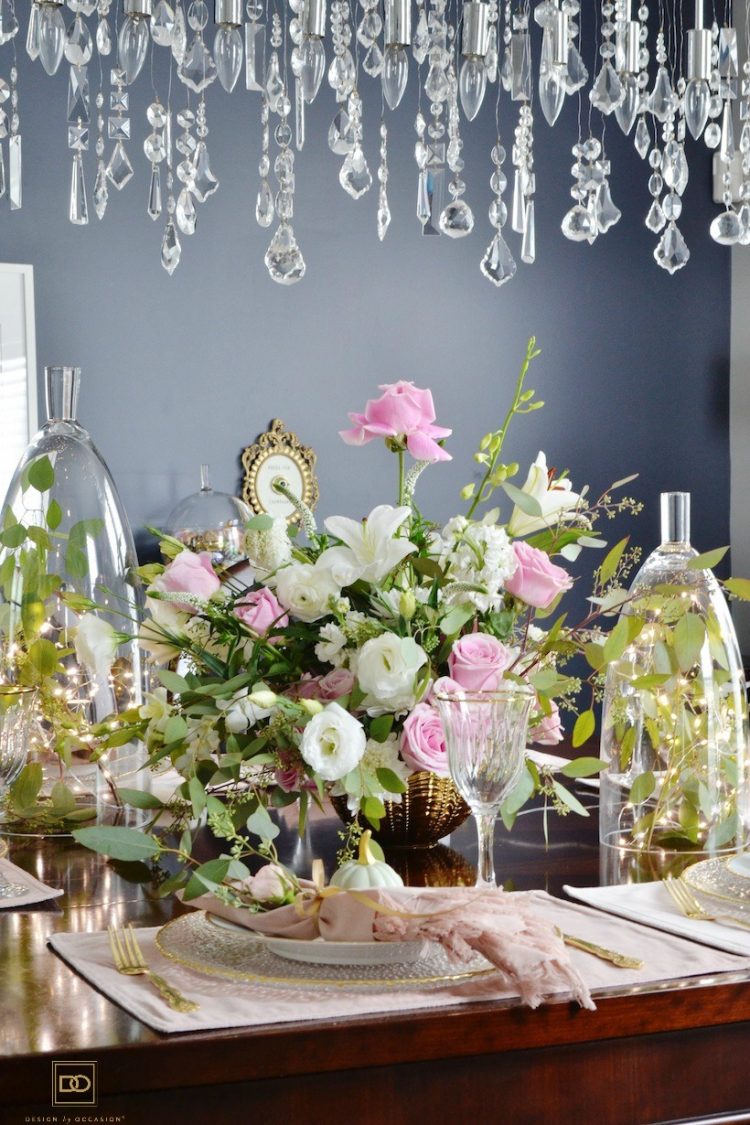 PART 2 OF MY EARLY FALL HOME TOUR: BLUSH PINK TABLESCAPE