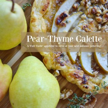 PEAR-THYME GALETTE APPETIZER