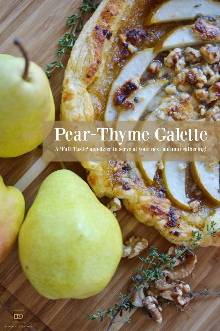 PEAR-THYME GALETTE APPETIZER