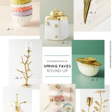 FRIDAY'S FAVORITE FINDS: ANTHROPOLOGIE SPRING DECOR + KITCHEN ESSENTIALS ROUND-UP