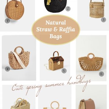 NATURAL STRAW AND RAFFIA HANDBAGS