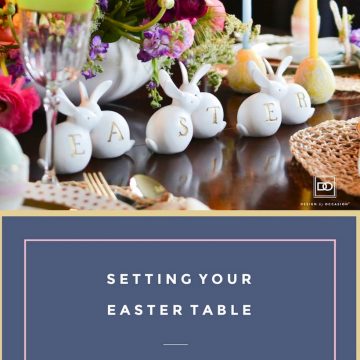 A BRIGHT AND COLORFUL EASTER TABLESCAPE