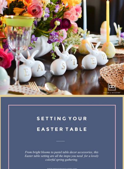 A BRIGHT AND COLORFUL EASTER TABLESCAPE