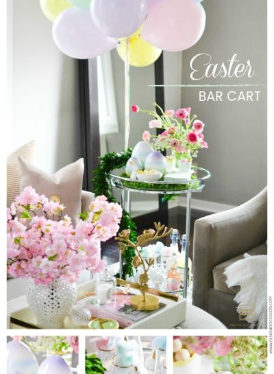 A PASTEL STYLED EASTER BAR CART - TREATS INCLUDED!
