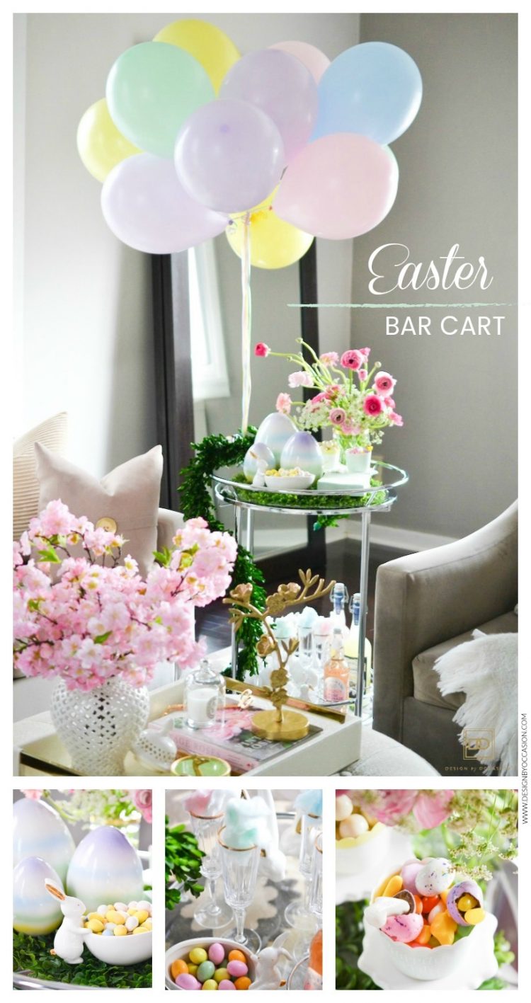 A PASTEL STYLED EASTER BAR CART - TREATS INCLUDED!