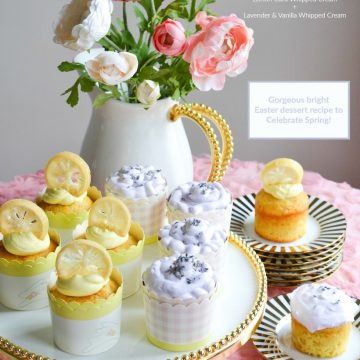 EASTER COCONUT CUPCAKES WITH TWO DIFFERENT WHIPPED CREAM FLAVORS