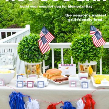 AN EASY ALL-AMERICAN HOT DOG BAR IDEA FOR MEMORIAL DAY