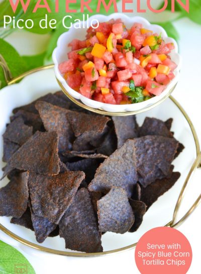 GET YOUR OUTDOOR SUMMER PARTY STARTED WITH THIS WATERMELON PICO DE GALLO RECIPE