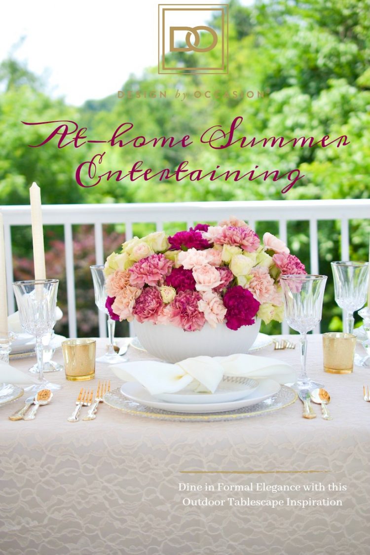 A FORMAL DINNER PARTY OUTDOOR TABLESCAPE INSPIRATION