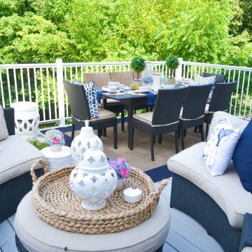 OUTDOOR LIVING: WE FINALLY OPENED UP OUR DECK FOR THE SUMMER