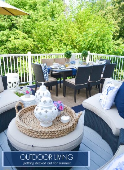 OUTDOOR LIVING: OUR DECK IS FINALLY OPEN FOR SUMMER!