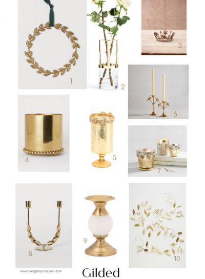 GILDED HOME DECOR ACCENTS YOU WILL WANT TO DECORATE YOUR HOME WITH
