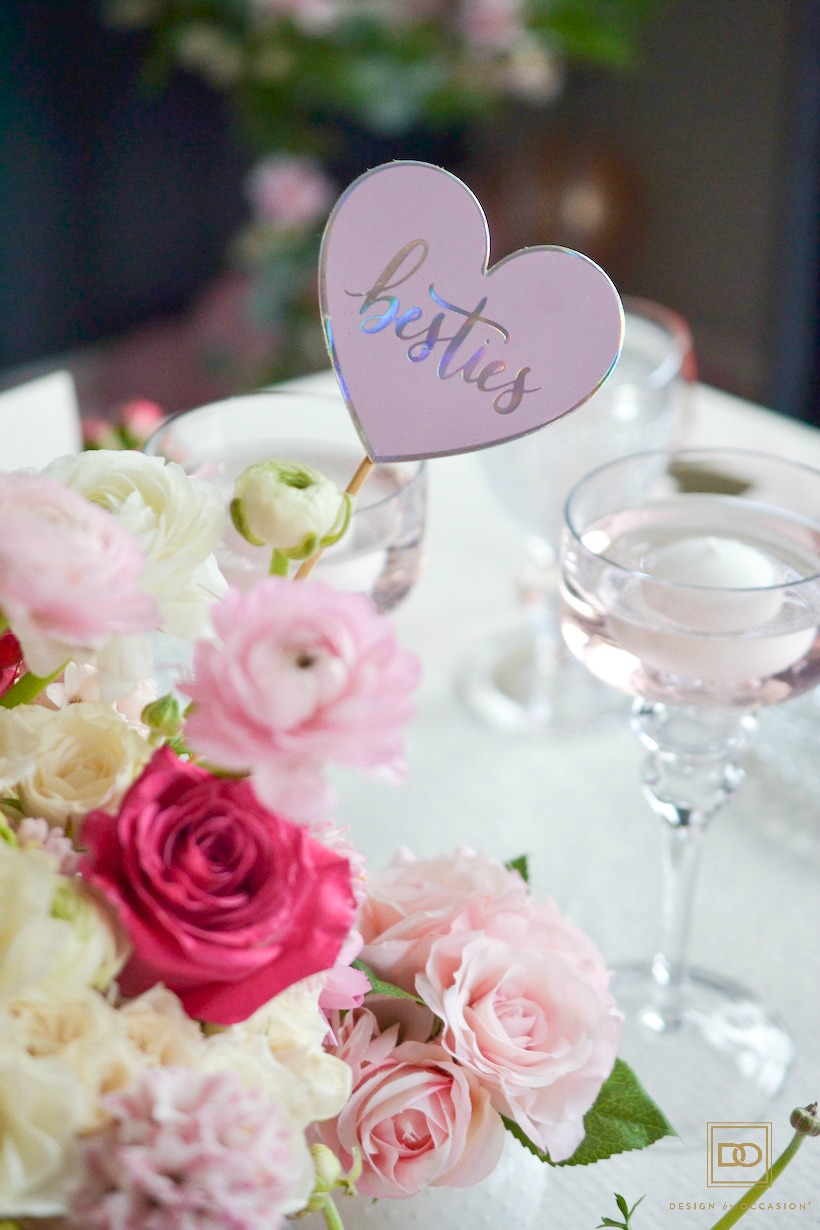 'HEARTS & BLOOMS': A GALENTINE'S DAY TABLESCAPE + BAR CART