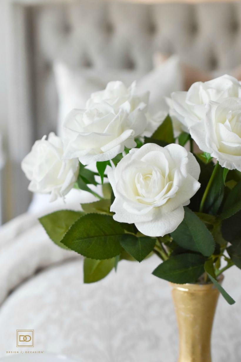 ARTIFICIAL WHITE ROSES