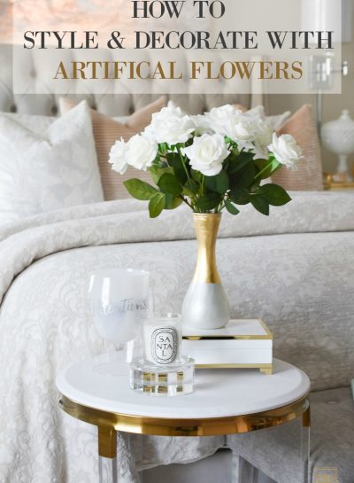 decorating with artificial flowers