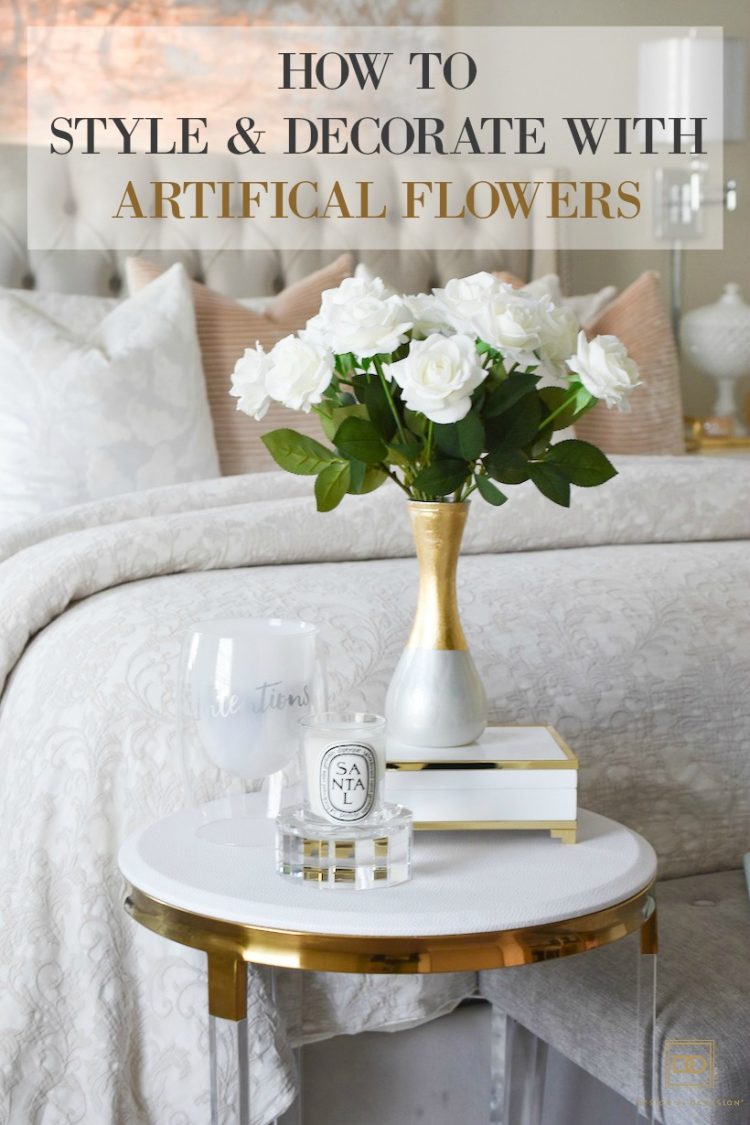 decorating with artificial flowers