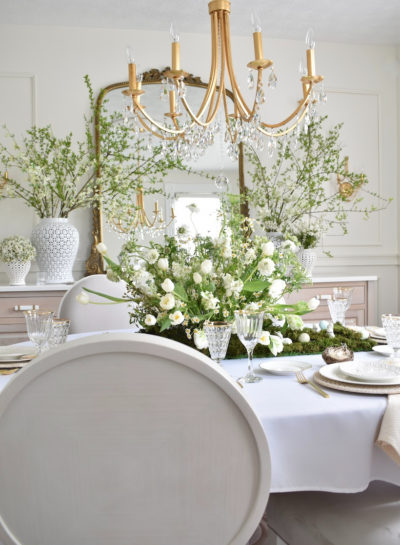 MY  THEMED SPRING EASTER TABLESCAPE OF RENEWAL AND GROWTH