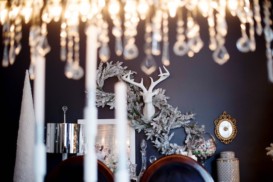 DESIGN BY OCCASION HOLIDAY HOME TOUR {PART 1}: SNOWY WHITE DINING ROOM