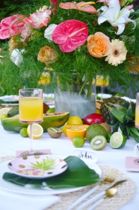 HOSTING A TROPICAL THEMED DINNER PARTY