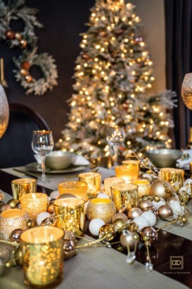 CHRISTMAS HOME TOUR: A GILDED & GLOWING DINING ROOM {PART 2 OF 3}