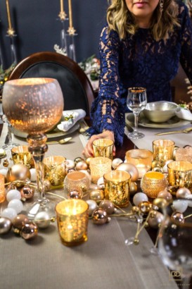 CHRISTMAS HOME TOUR: A GILDED & GLOWING DINING ROOM {PART 2 OF 3}